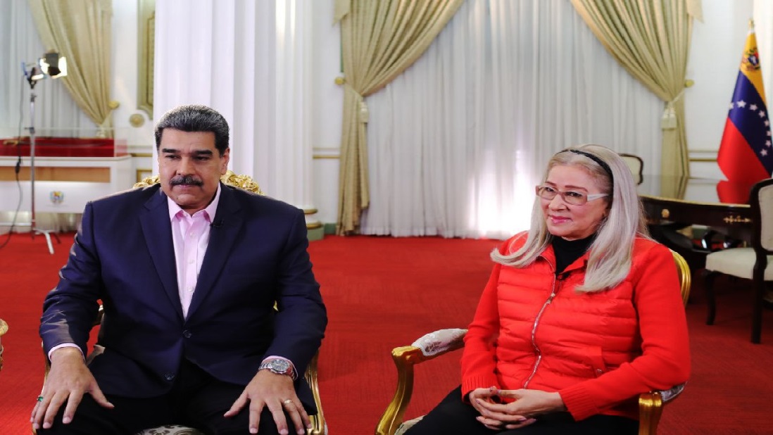 Presidente Nicolás Maduro junto a la primera Dama Cilia Flores