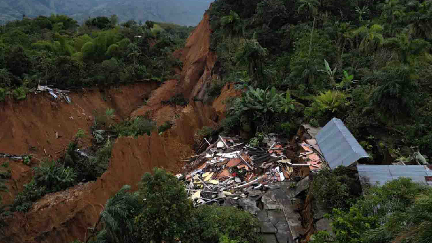 Derrumbe en Colombia