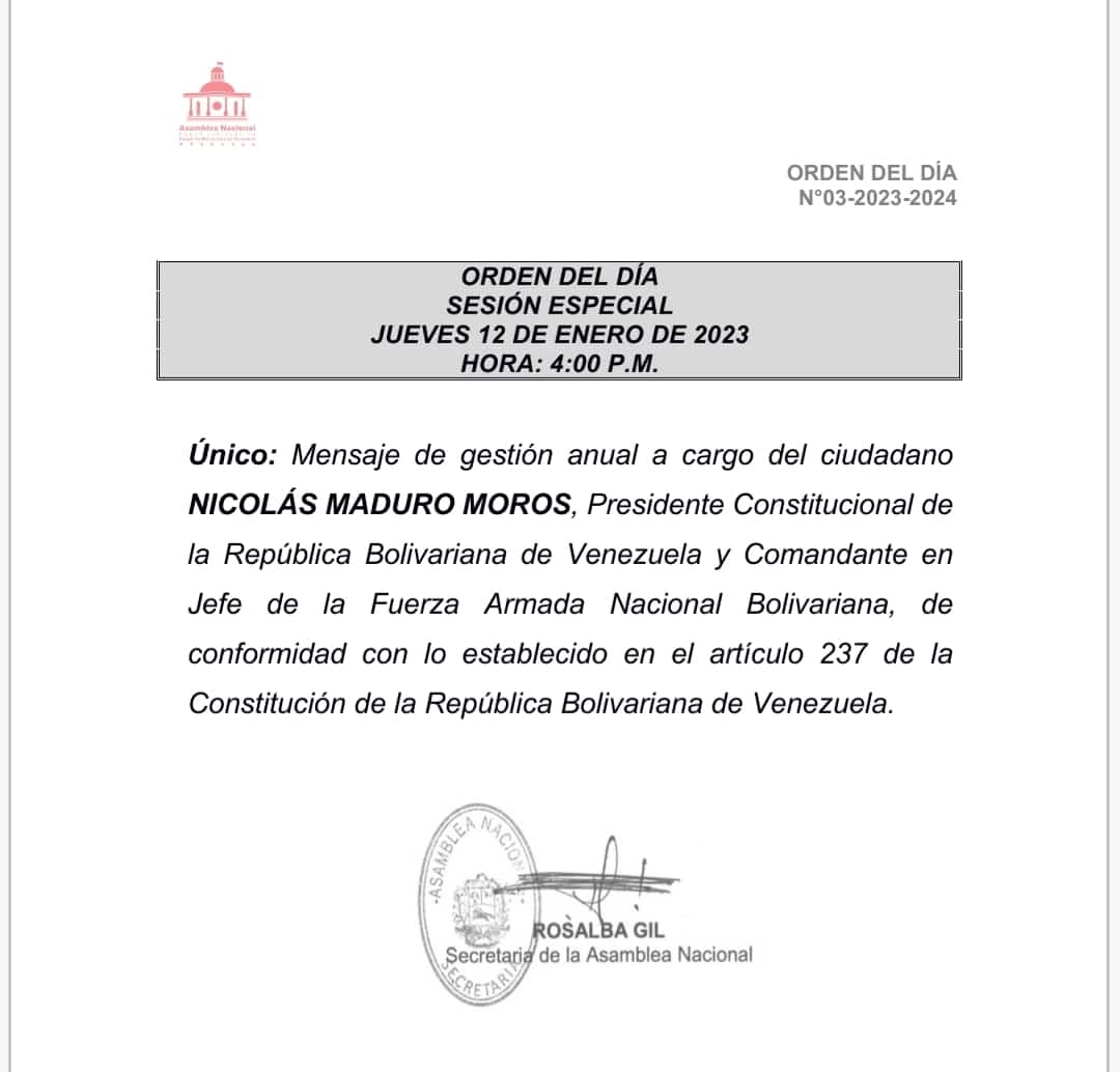 Maduro presenta su memoria y cuenta ante la AN este jueves