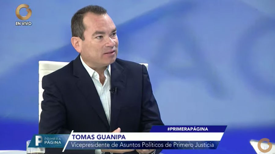 Tomás Guanipa, vicepresidente de asuntos políticos de Primero Justicia
