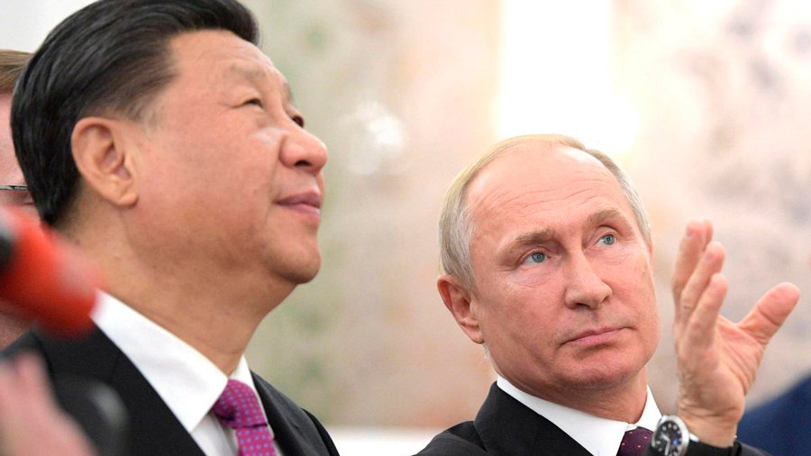Presidentes China, Xi Jinping y de Rusia, Vladimir Putin