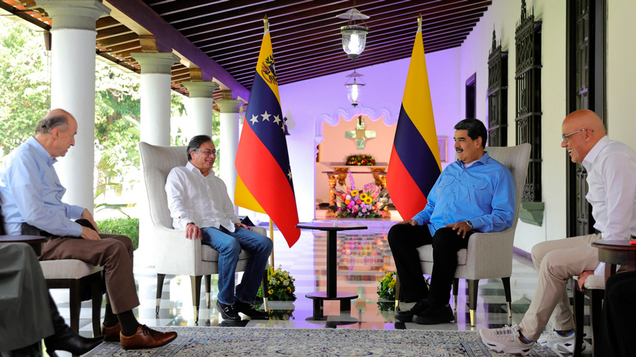 Nicolas Maduro y Gustavo Petro