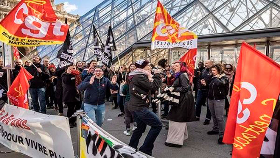 Francia vive otra jornada de marchas contra reforma jubilatoria