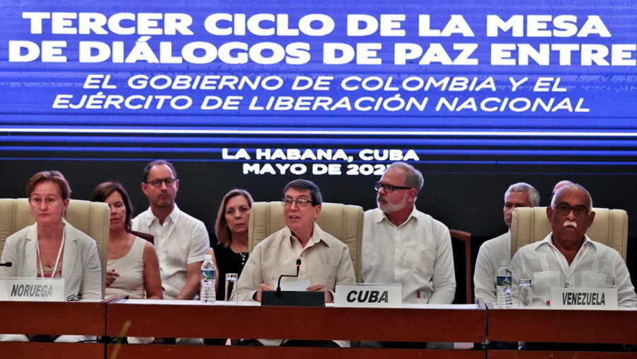Colombia y el ELN extienden diálogos de paz en La Habana hasta el 8-Jun