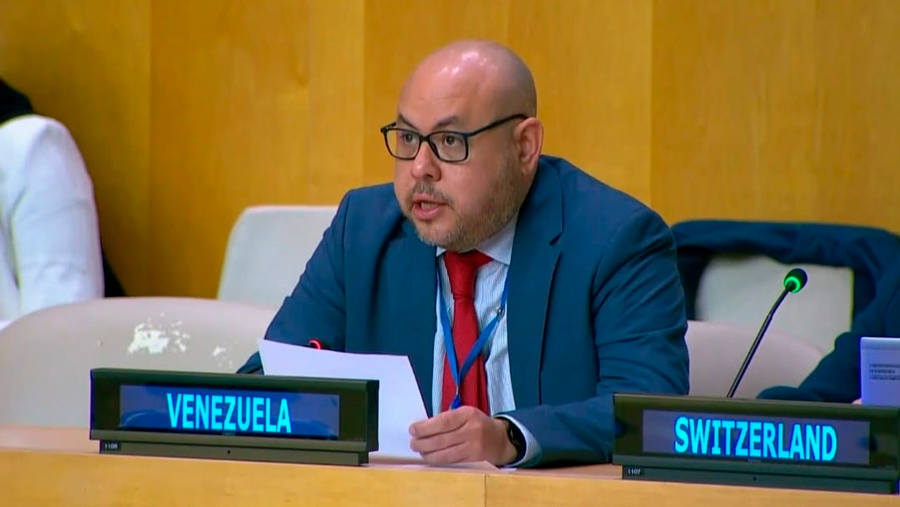 Joaquín Pérez Ayestarán, representante permanente alterno de Venezuela ante la ONU
