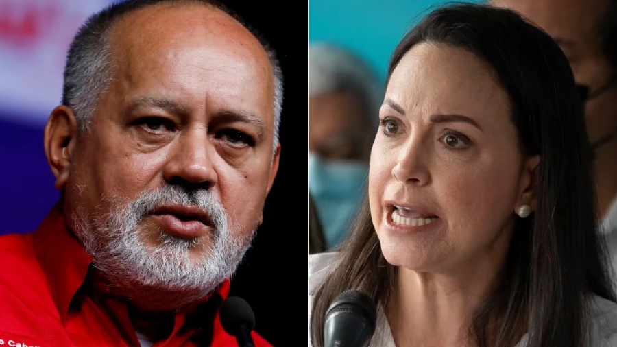 Diosdado Cabello mostró las participaciones políticas de María Corina contra el Gobierno Nacional