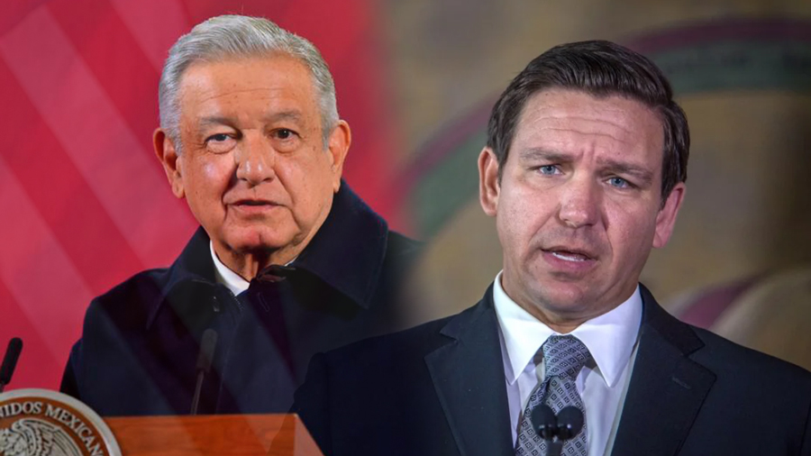 Presidente de México, Adrés Manuel López Obrador - Gobernador de Florida, Ron DeSantis