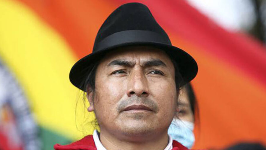  El líder indígena Leonidas Iza acepta candidatura a la presidencia de Ecuador 