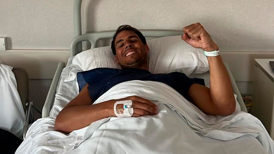 Rafael Nadal se sometió a una intervención quirúrgica para comprobar el estado de una lesión 