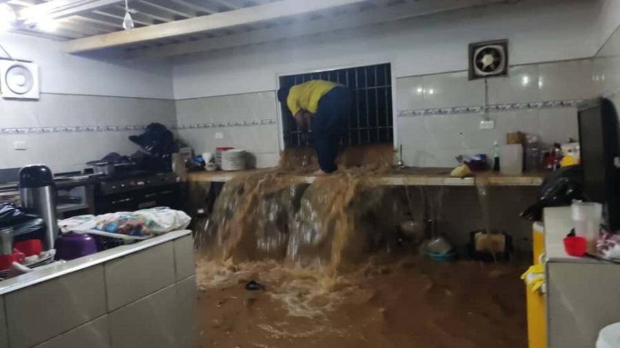 Inundación en Guanare (Cortesía)