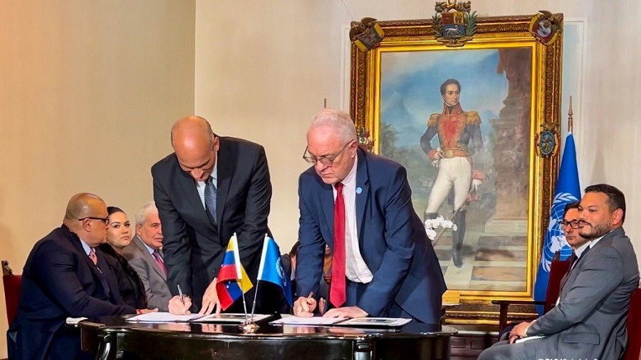 Fima del acuerdo entre la FAO y el gobierno venezolano 2023/Gabriel Serrano