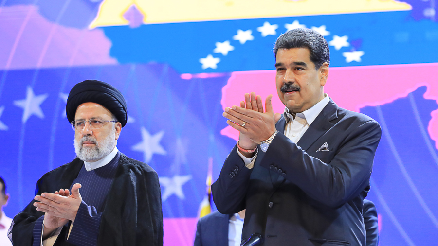 Presidentes Nicolás Maduro (Venezuela) y Seyed Ebrahim Raisi (Irán)