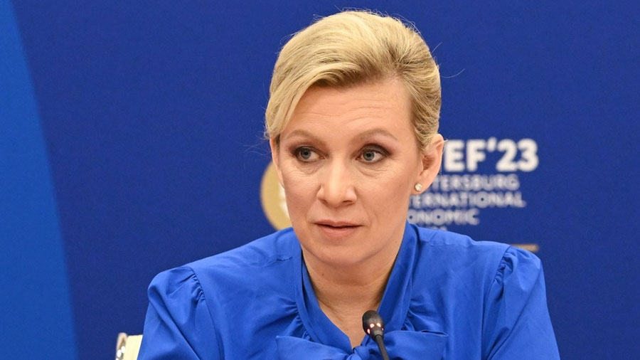 La portavoz del Ministerio de Exteriores de Rusia, María Zajárova