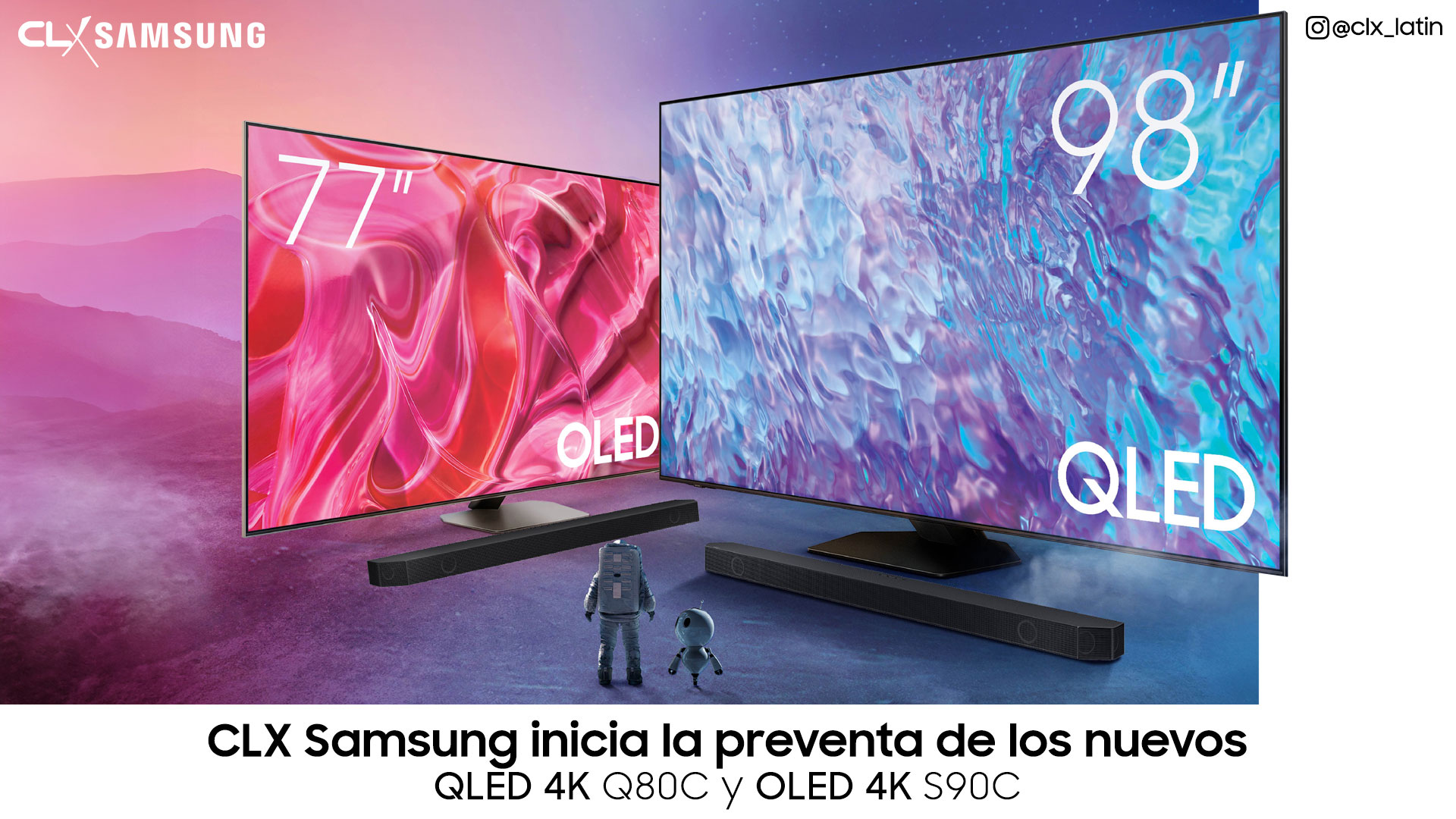 Smart Tv 98 Pulgadas QLED 4K Ultra HD SAMSUNG Q80C + Barra de