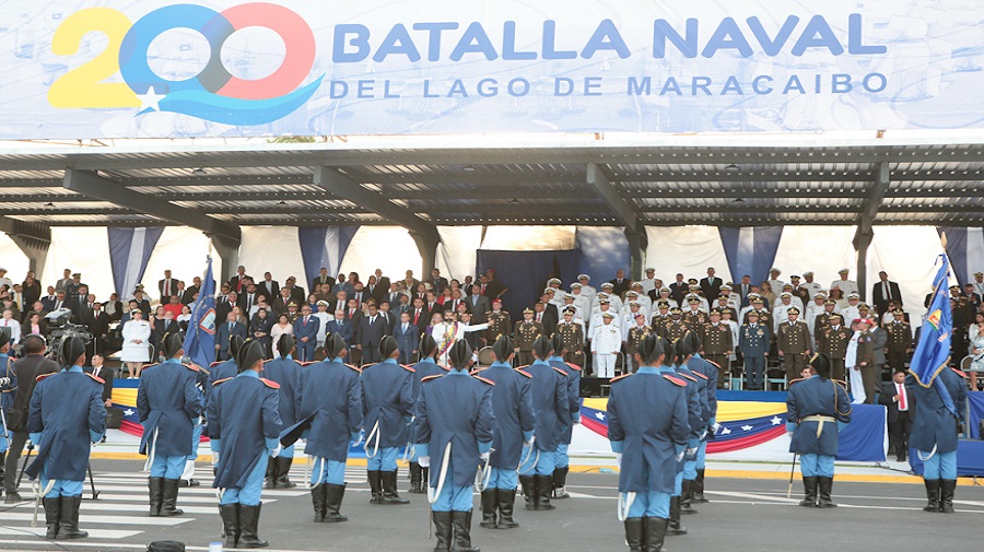 Conmemoración de la Batalla Naval del Lago de Maracaibo ( Cortesía)