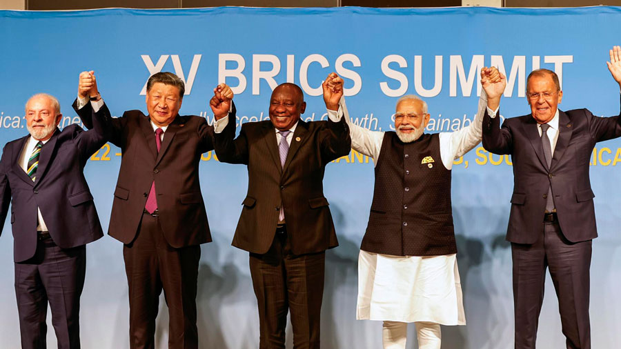 Los líderes de Brasil, Rusia, India, China y Sudáfrica 