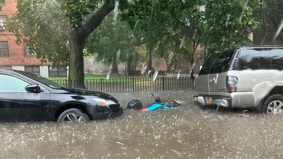 Inundaciones y lluvias en Nueva York, EEUU