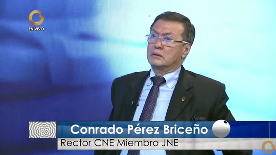 Conrado Pérez Briceño, rector del Consejo Nacional Electoral 