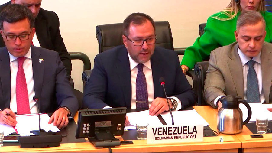 Intervención del Canciller Yvan Gil en defensa del Informe Periódico de Venezuela ante Comité  DDHH