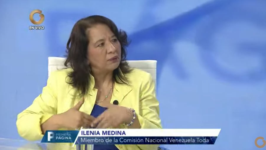 Ilenia Medina, miembro de la Comisión Nacional de Venezuela Toda
