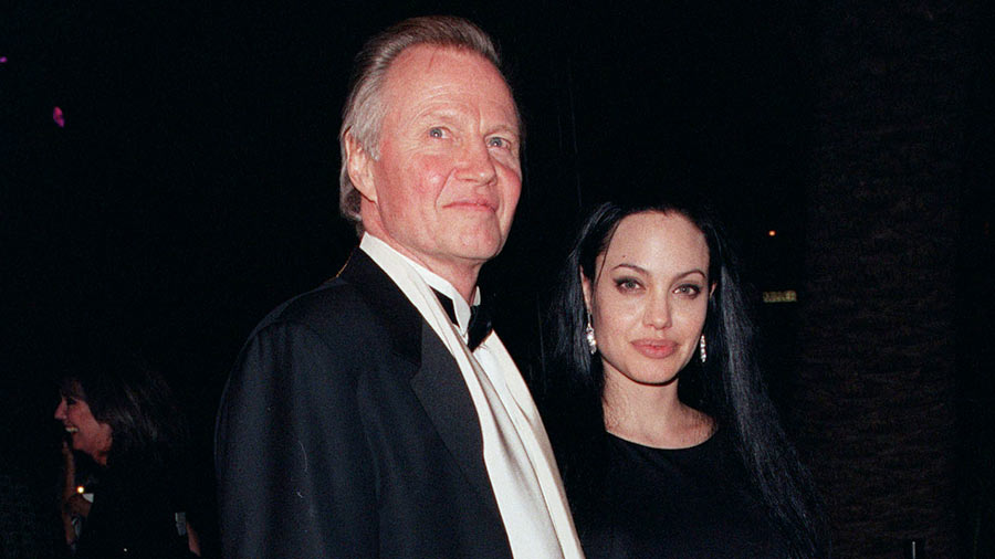 El actor Jon Voight y su hija Angelina Jolie 