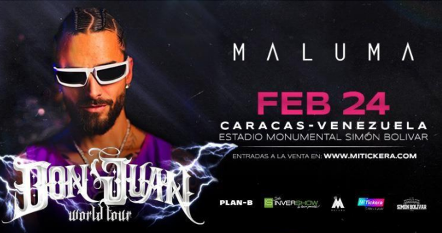 La Super Estrella Global Maluma Llevará Su Gira Don Juan World Tour A Venezuela En Un 