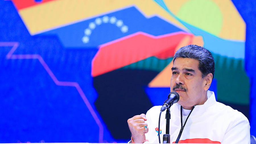 Presidente Nicolás Maduro, durante encuentro maquinaria 5x5