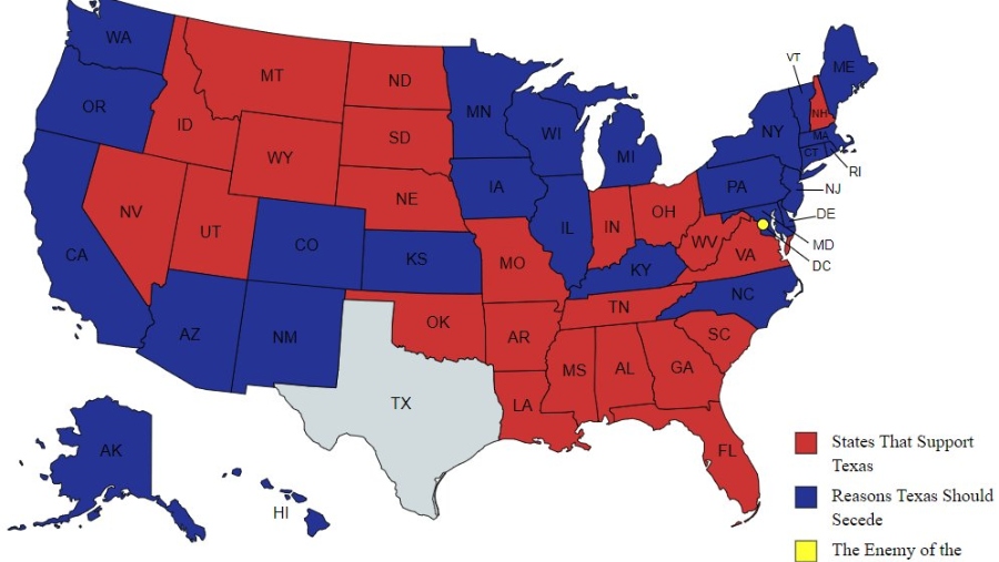 El Texit es un movimiento separatista en Estados Unidos