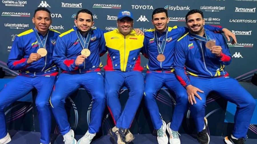 Venezuela inscribe su equipo de esgrima para los JJ.OO París 2024