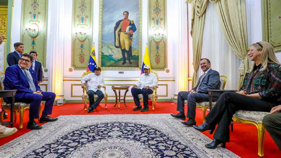 Encuentro entre presidentes Gustavo Petro y Nicolás Maduro