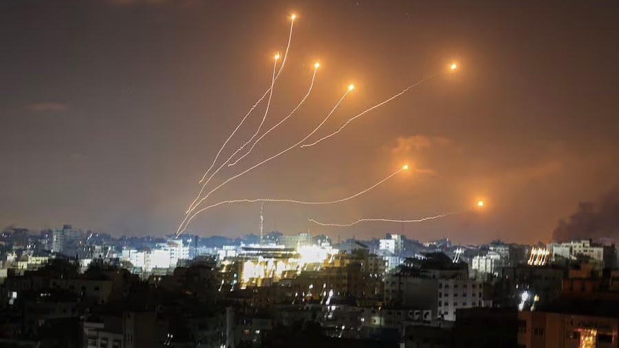 Ataque con decenas de drones de Irán a Israel el 14 de abril (Cortesía)