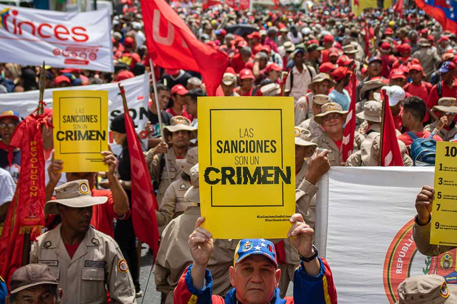 Archivo | Movilización PSUV por el levantamiento de sanciones