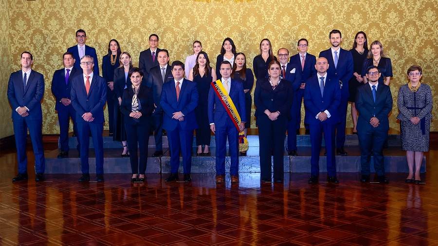 Gabinete de Daniel Noboa en Quito, noviembre/2023 (Agencia Press South)
