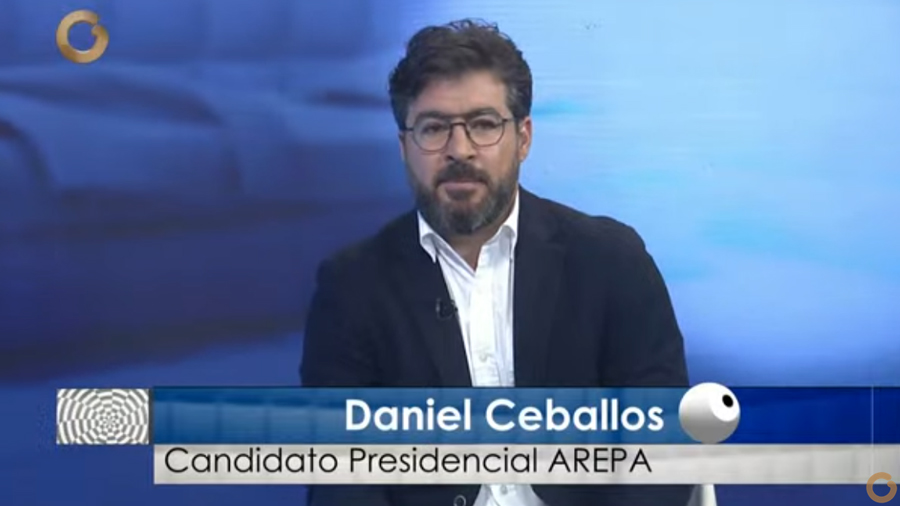 Daniel Ceballos, candidato presidencial AREPA