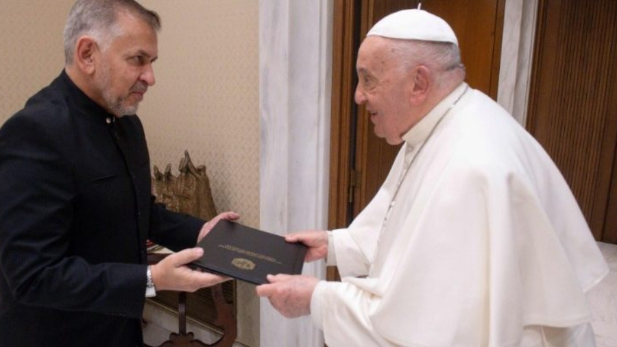 Papa Francisco recibió las cartas credenciales del Embajador de Venezuela a