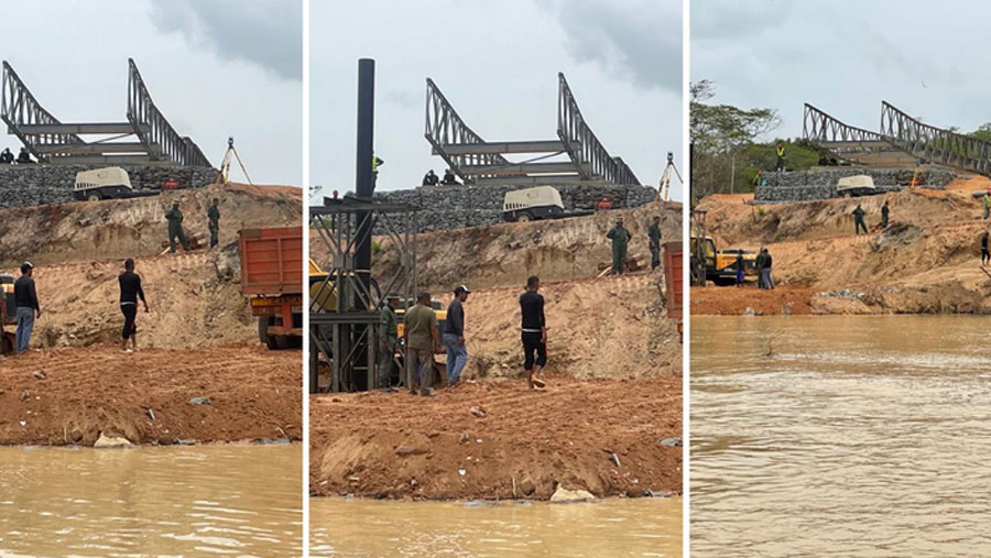 Construyen puente fronterizo para conectar con la Guyana Esequiba 