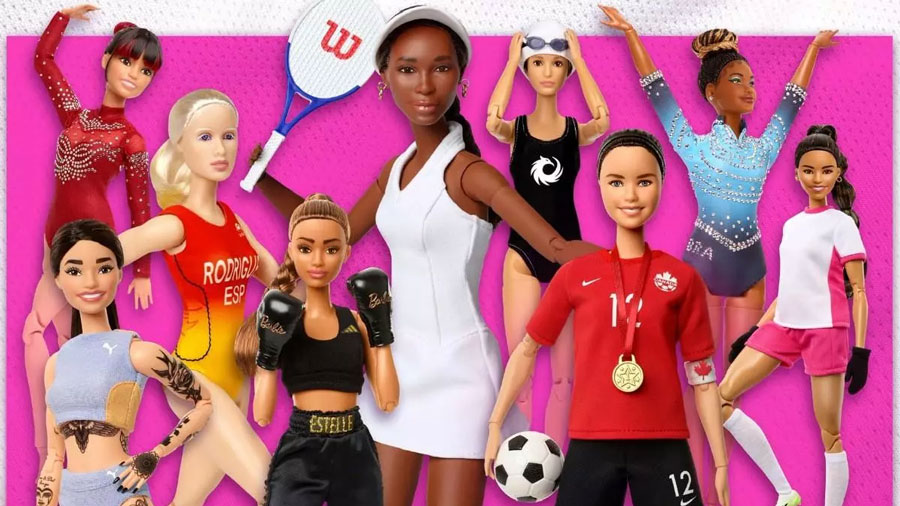 Barbie rinde homenaje a nueve deportistas que han roto barreras