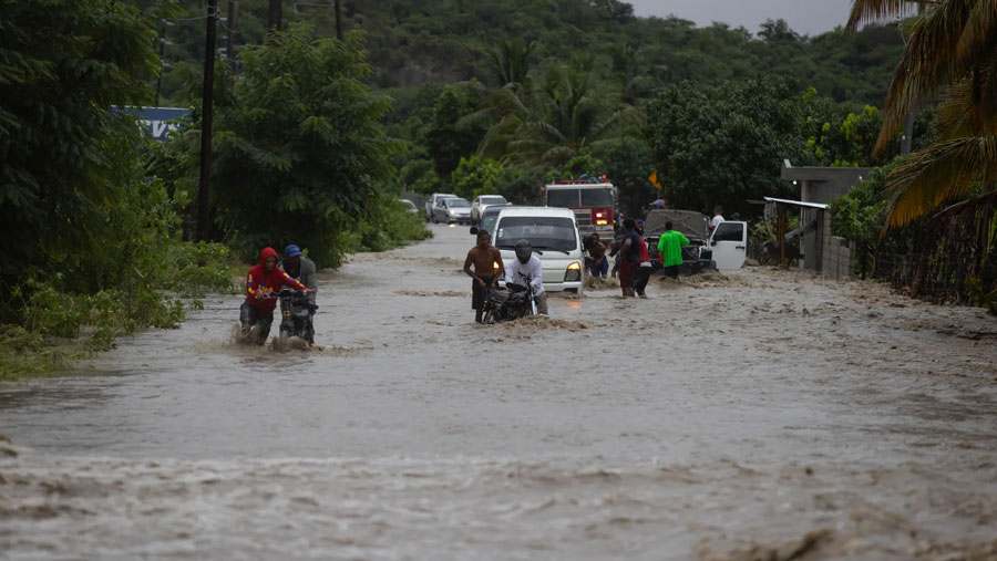 Foto referencial de lluvias en República Dominicana