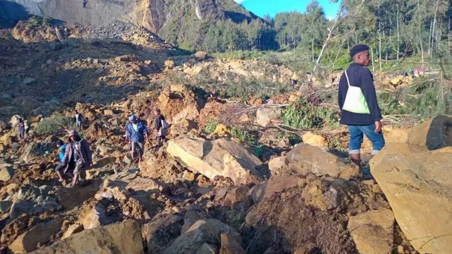 Siniestro natural ocurrido en la provincia de Enga sepultó al menos 1.182 viviendas 