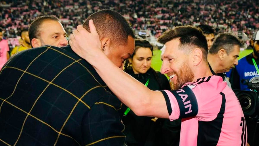Messi y Will Smith