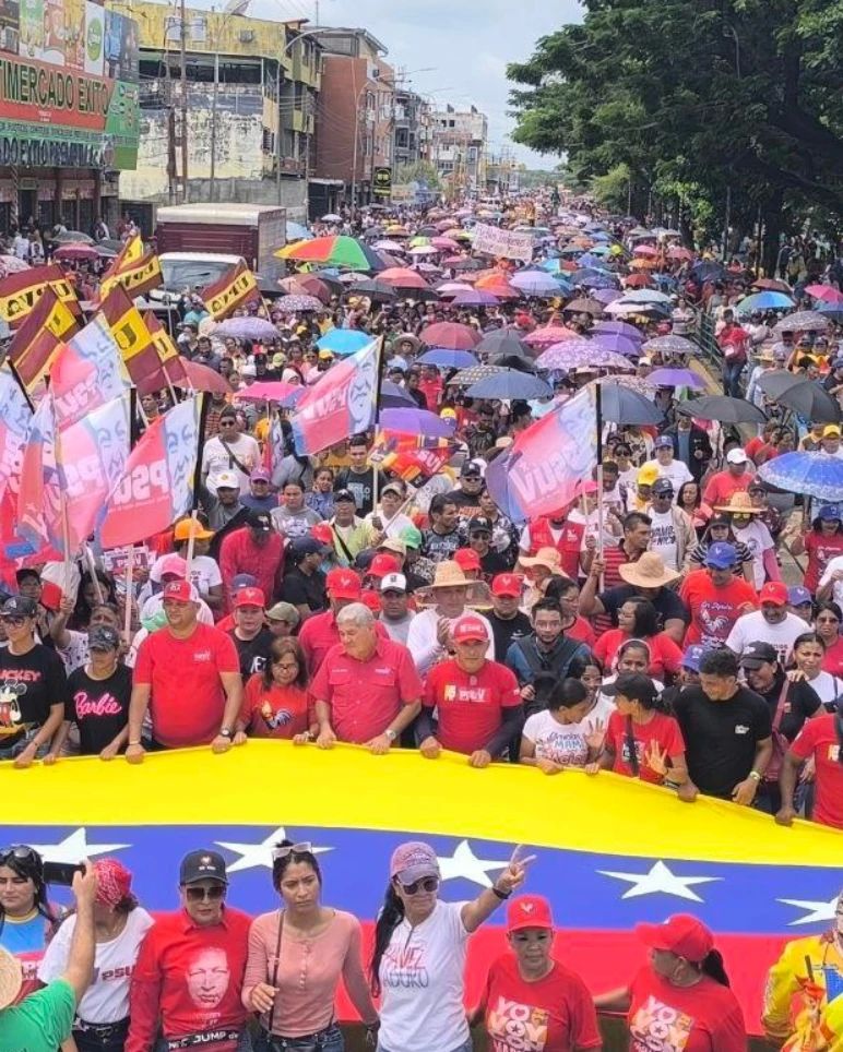 Así transcurrió la gran marcha nacional en respaldo a Maduro (+Fotos)