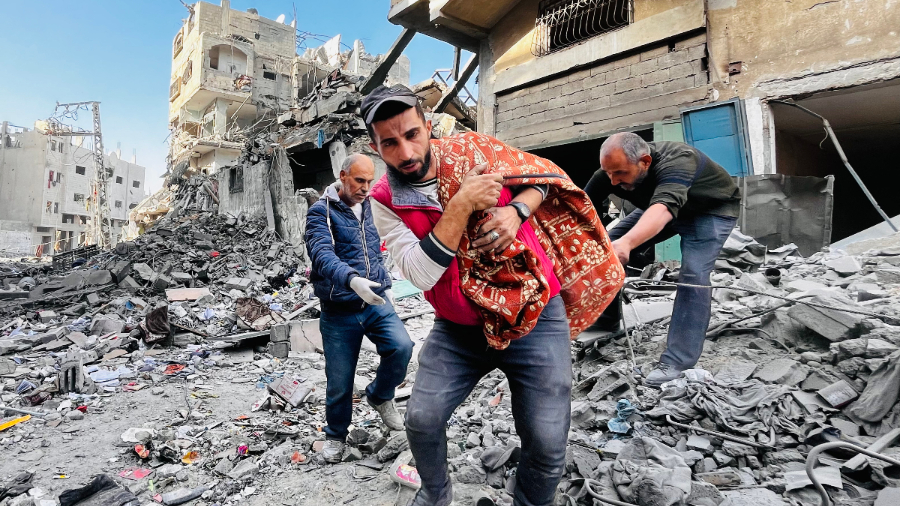 Ataque israelí en Beit Lahia, en la Franja de Gaza