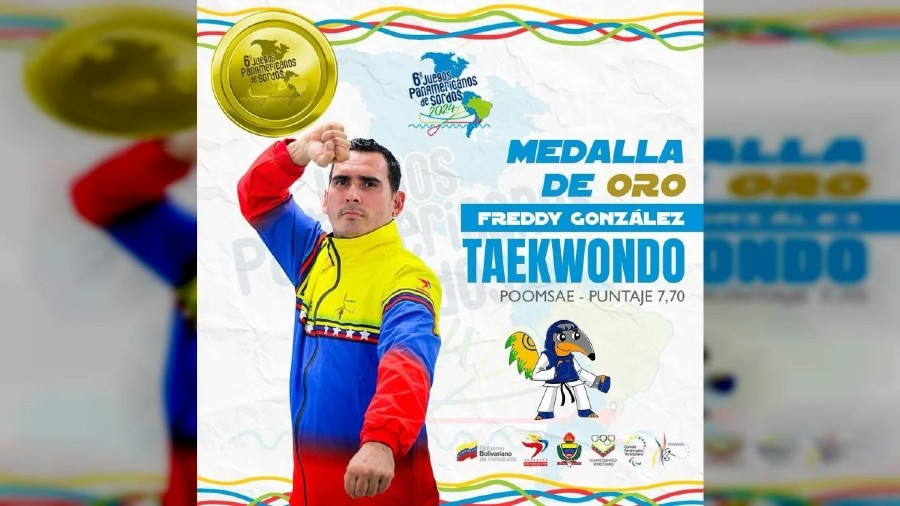 Venezuela gana oro en Taekwondo en los Juegos Panamericanos para Sordos que se celebra en Brasil 