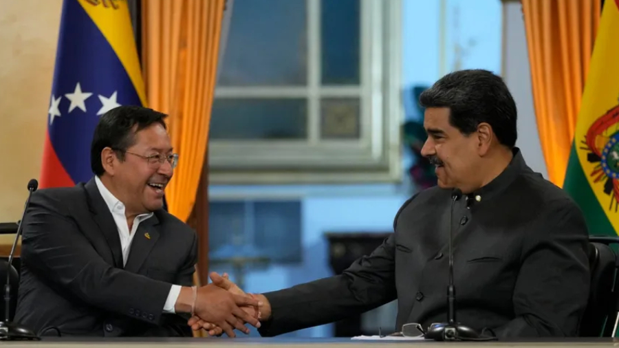 Archivo. Luis Arce (Bolivia), Nicolás Maduro (Venezuela)