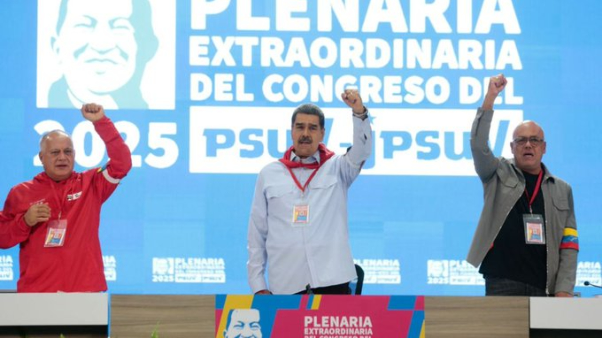 Diosdado C, Nicolás M y Jorge Rodríguez