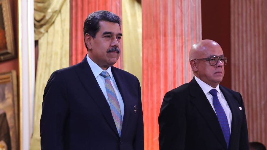 Nicolás Maduro y Jorge Rodríguez