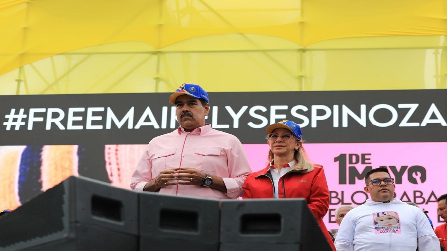 Presidente Maduro y Cilia Flores (Cortesía)