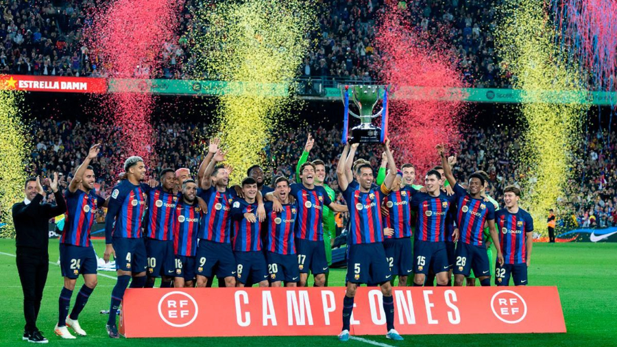 El FC Barcelona es campeón de LaLiga Española