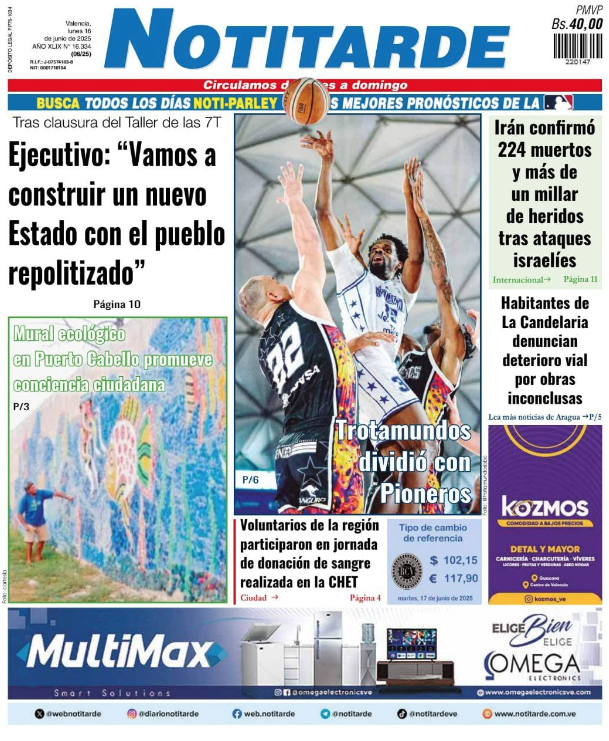 Portada EU y Notitarde 16 de junio 2025