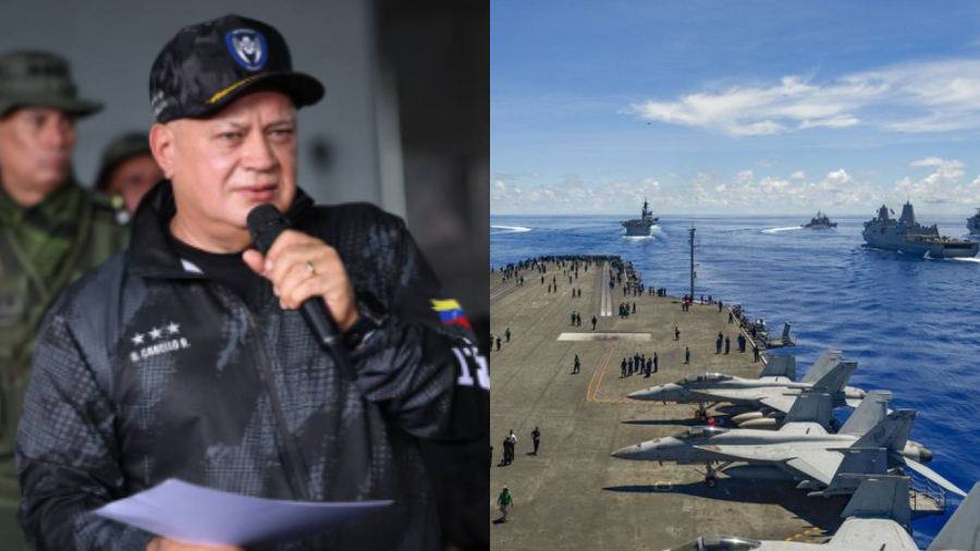 Referencial. Ministro de Interior, Justicia y Paz, Diosdado Cabello - Fuerzas de EEUU en el Caribe